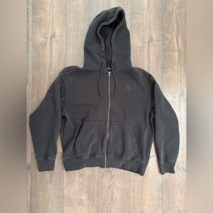 Ninth Hall full zip distressed hoodie